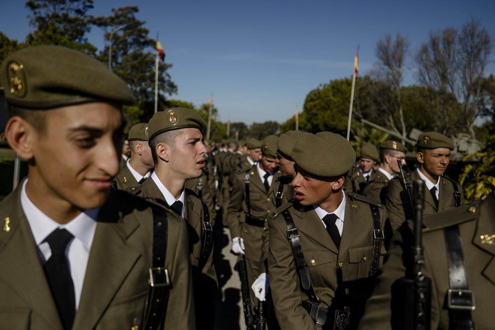 Las imágenes de la multitudinaria Jura de Bandera en Camposoto