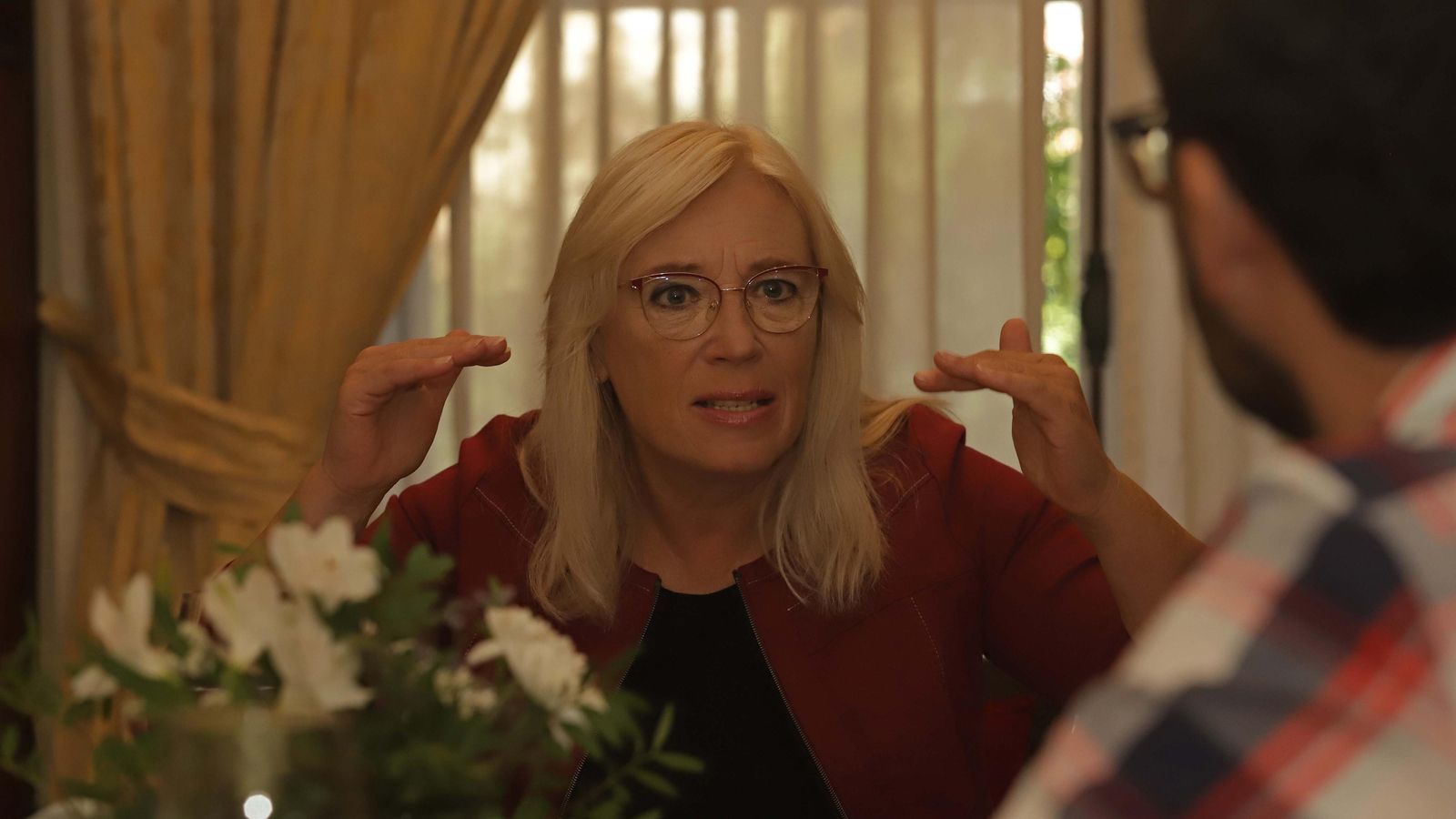 Iveta Radicova responde una de las preguntas durante la entrevista.