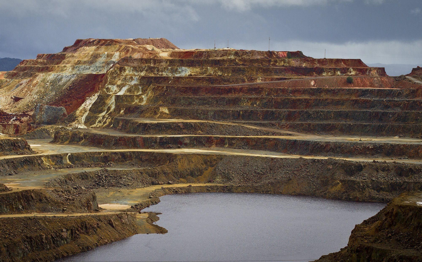 Paisaje minero de la provincia de Huelva.