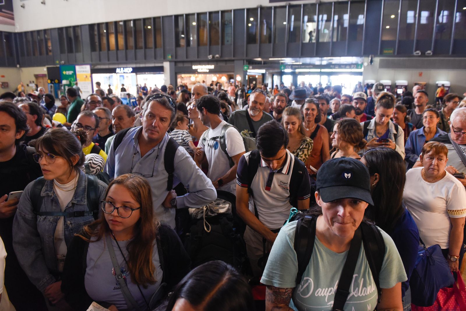 Imágenes del caos en Santa Justa