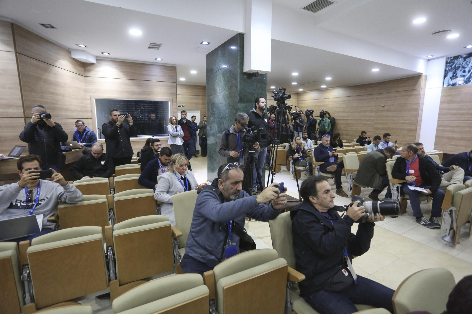 La rueda de prensa de Richard Shaheen, en fotos