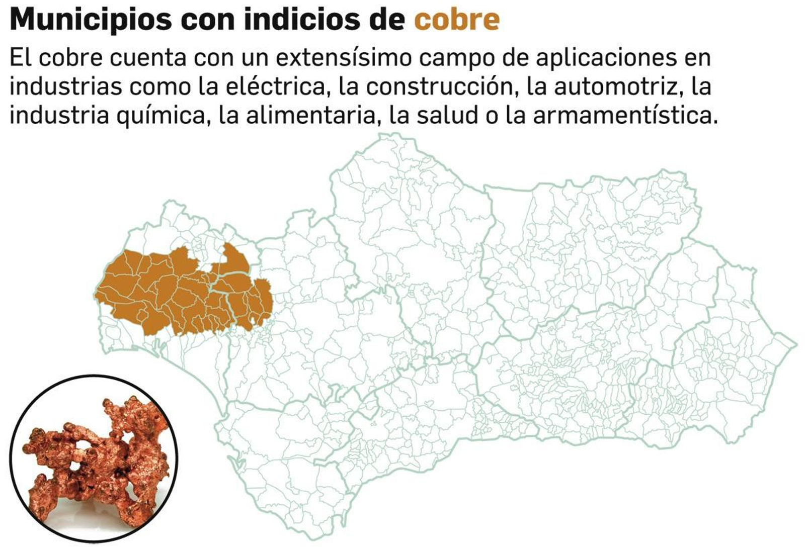 La zona que ubica la Faja Pirítica Ibérica