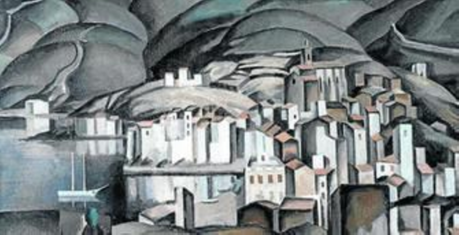 'Cadaqués visto desde las torres de Les Creus', uno de los lienzos de Dalí que se puede ver en esta exposición.