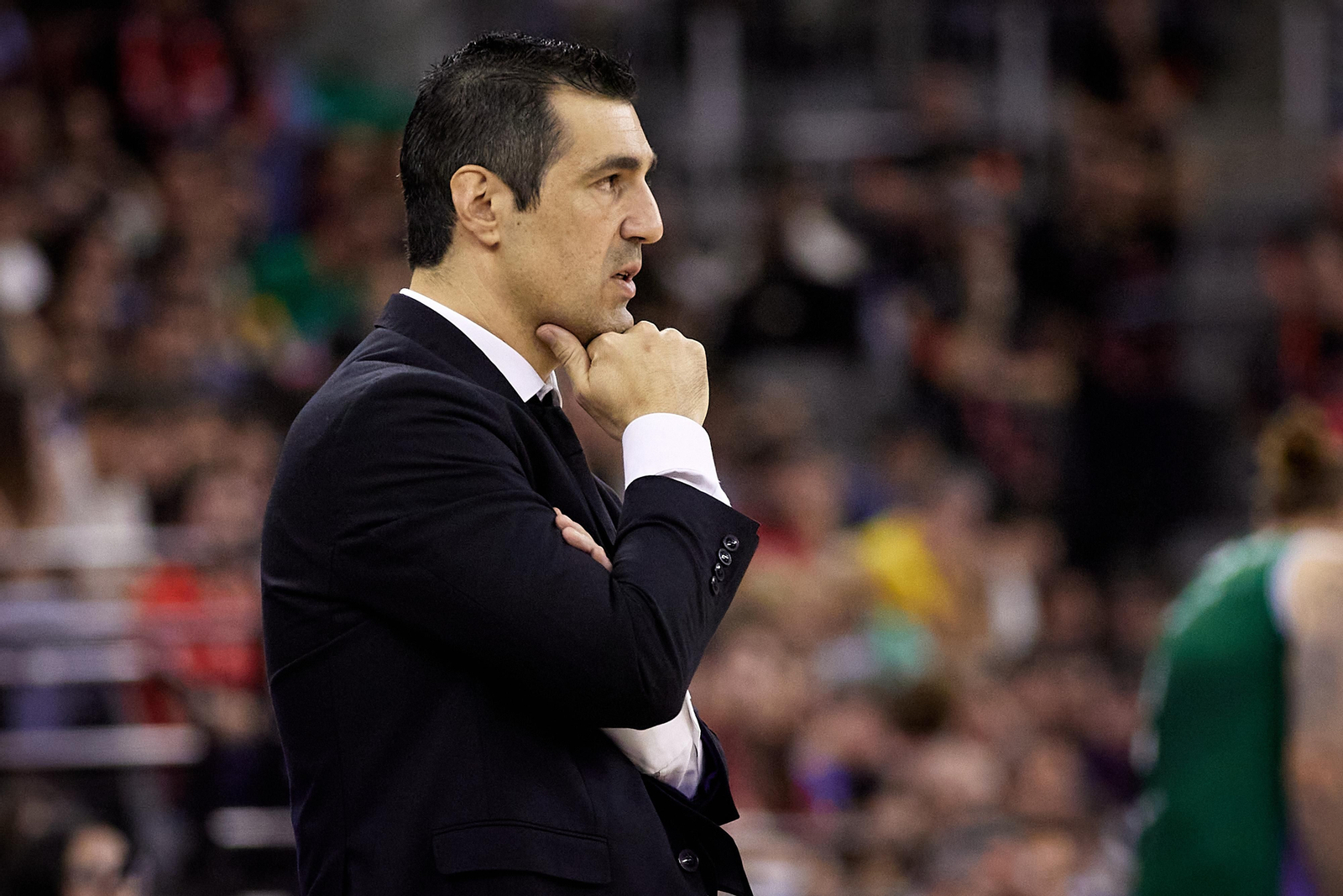 Pablo Pin, durante el derbi