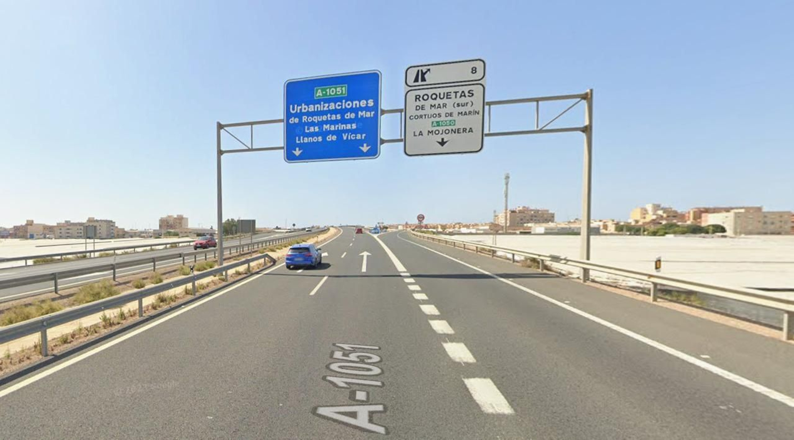 Punto kilométrico del accidente.