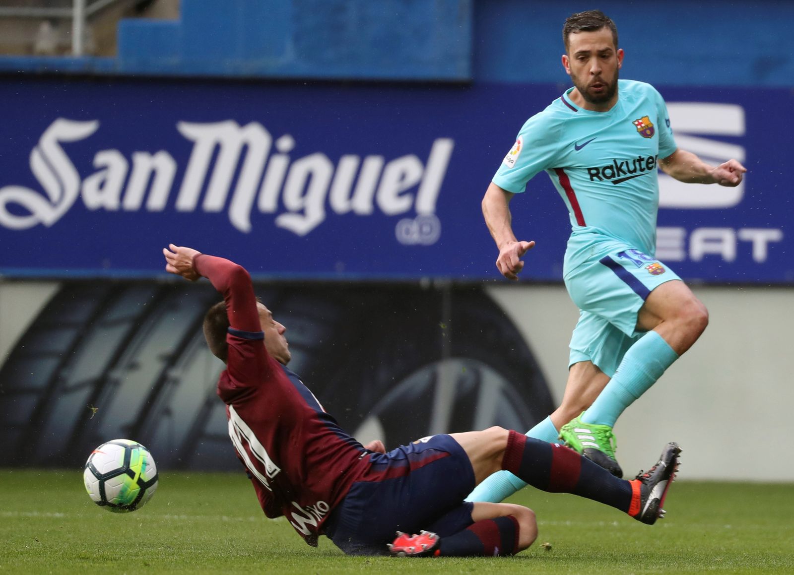 El Eibar-Barcelona, en imágenes