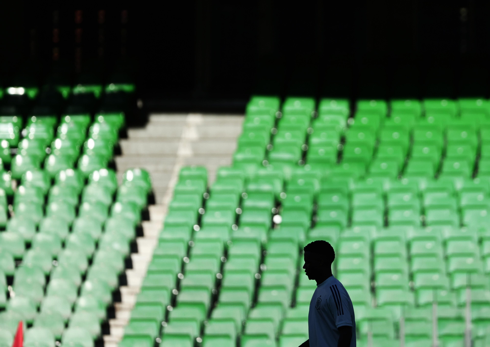 Las imágenes de la selección española en Sevilla
