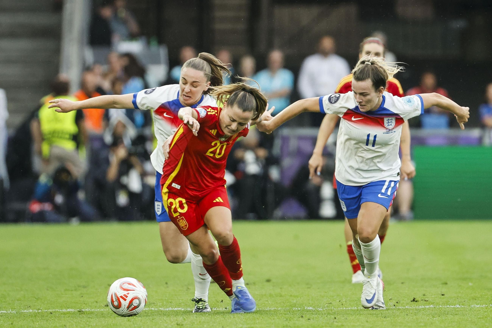 Las mejores imágenes de la final España - Inglaterra de la Eurocopa femenina