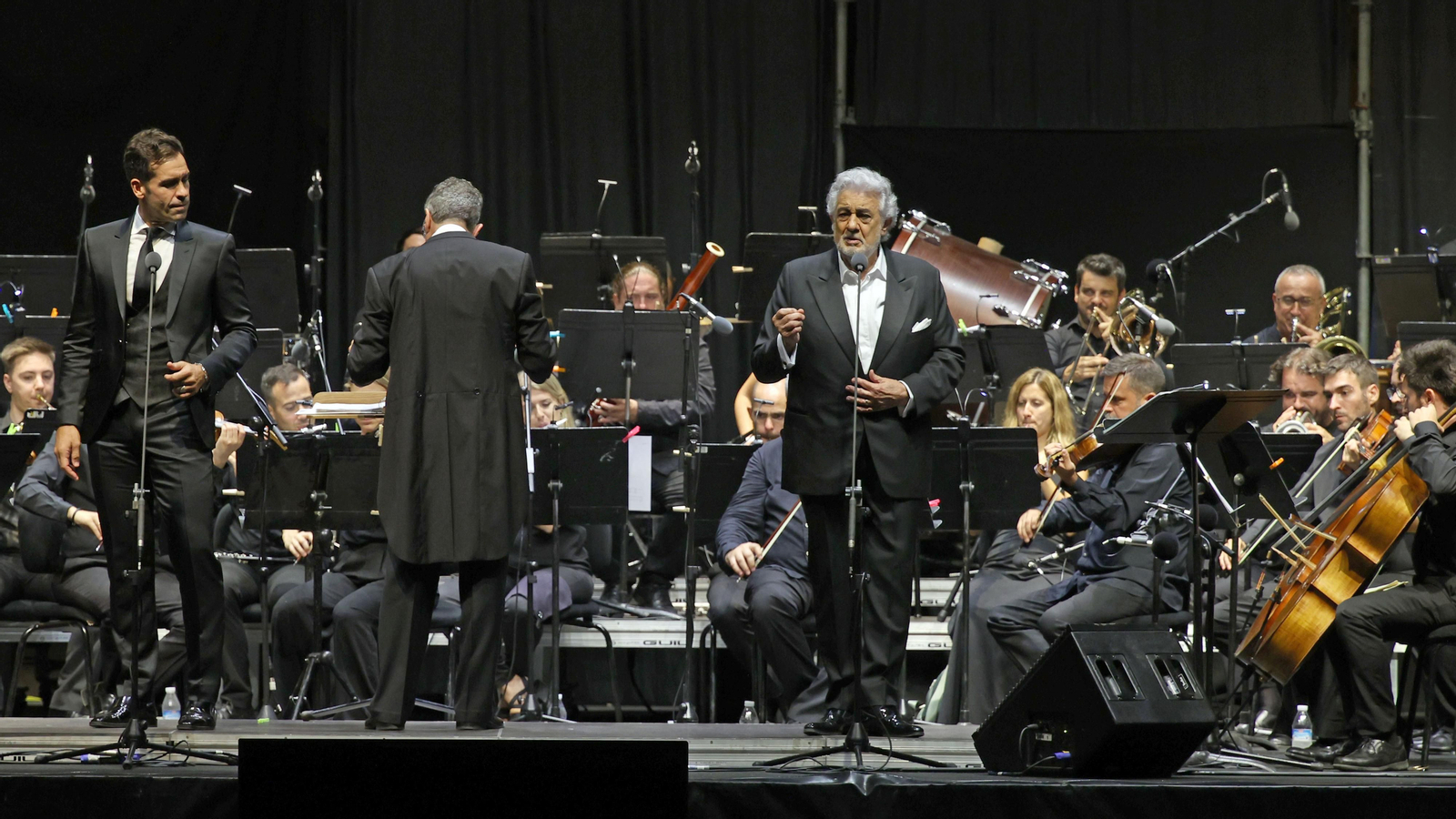 Plácido Domingo junto a Ainhoa Arteta e Ismael Jordi en Tío Pepe Festival de Jerez
