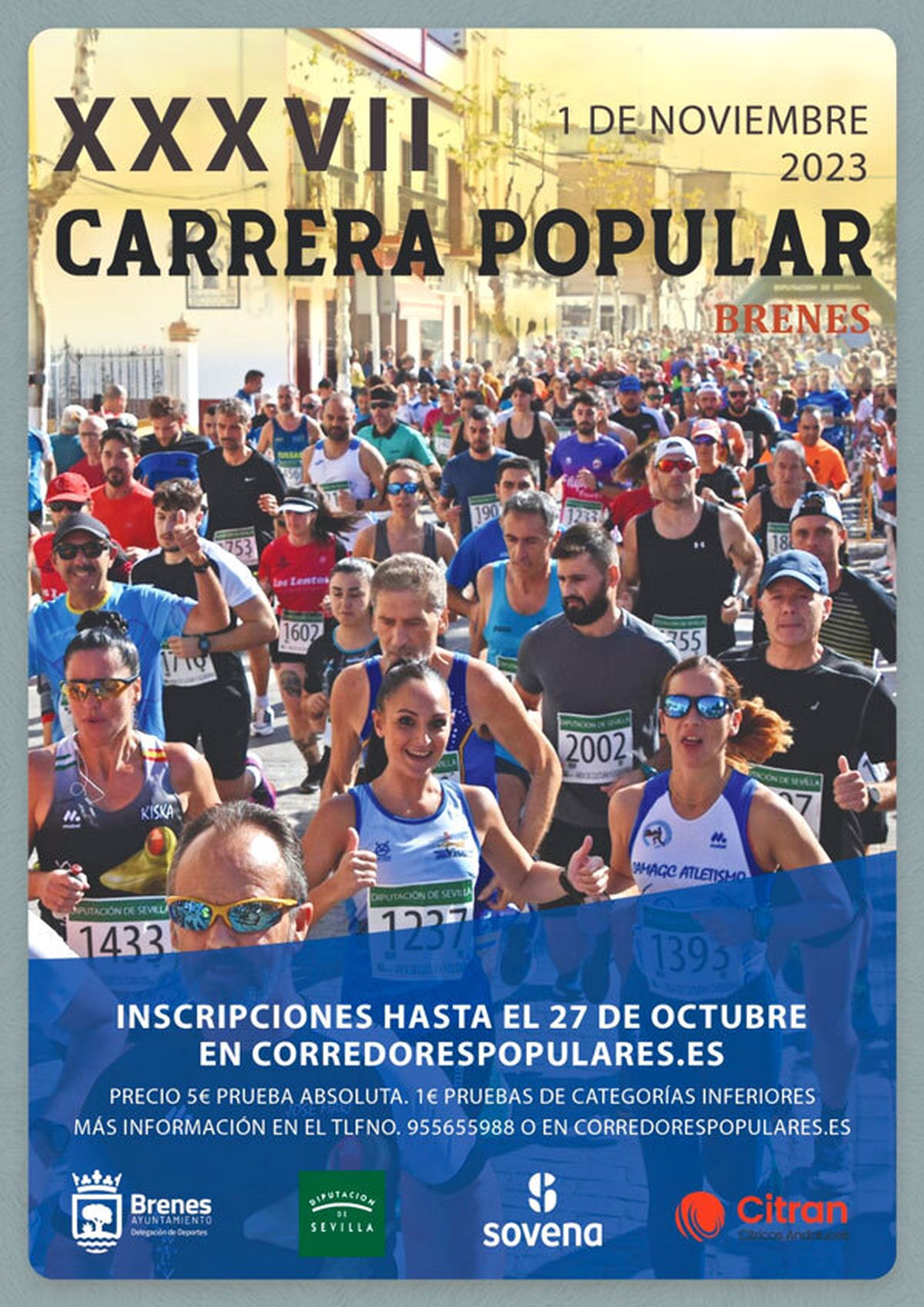 Cartel de la Carrera Popular de Brenes