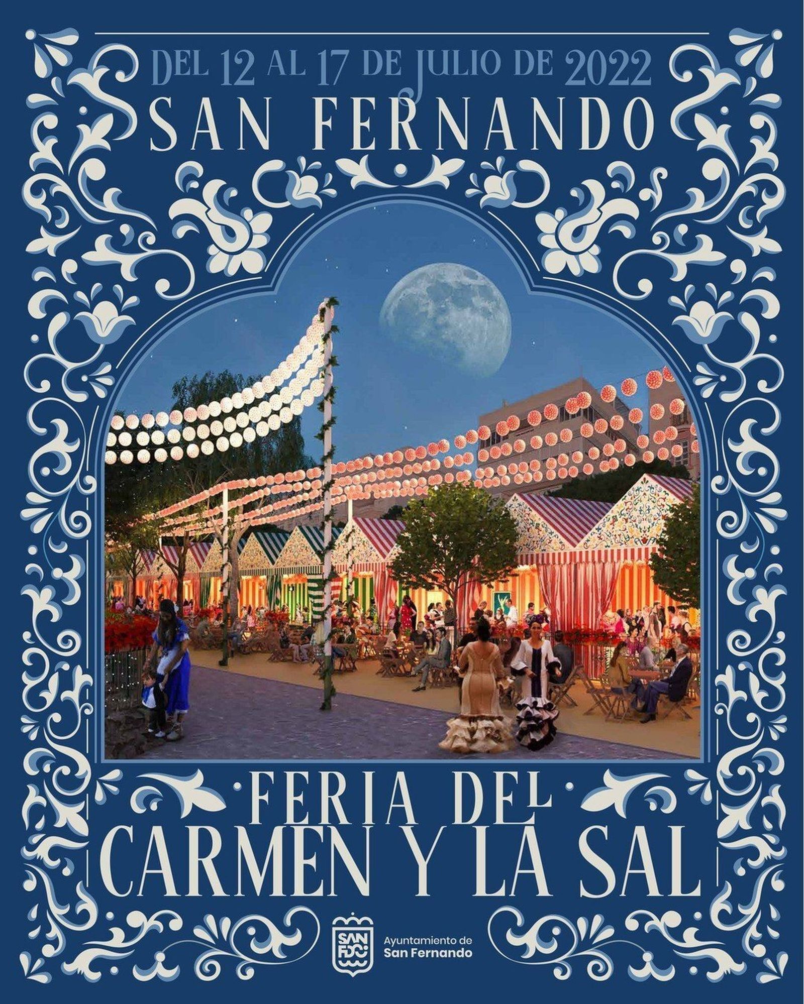 Cartel anunciador de la Feria del Carmen y de la Sal 2022.