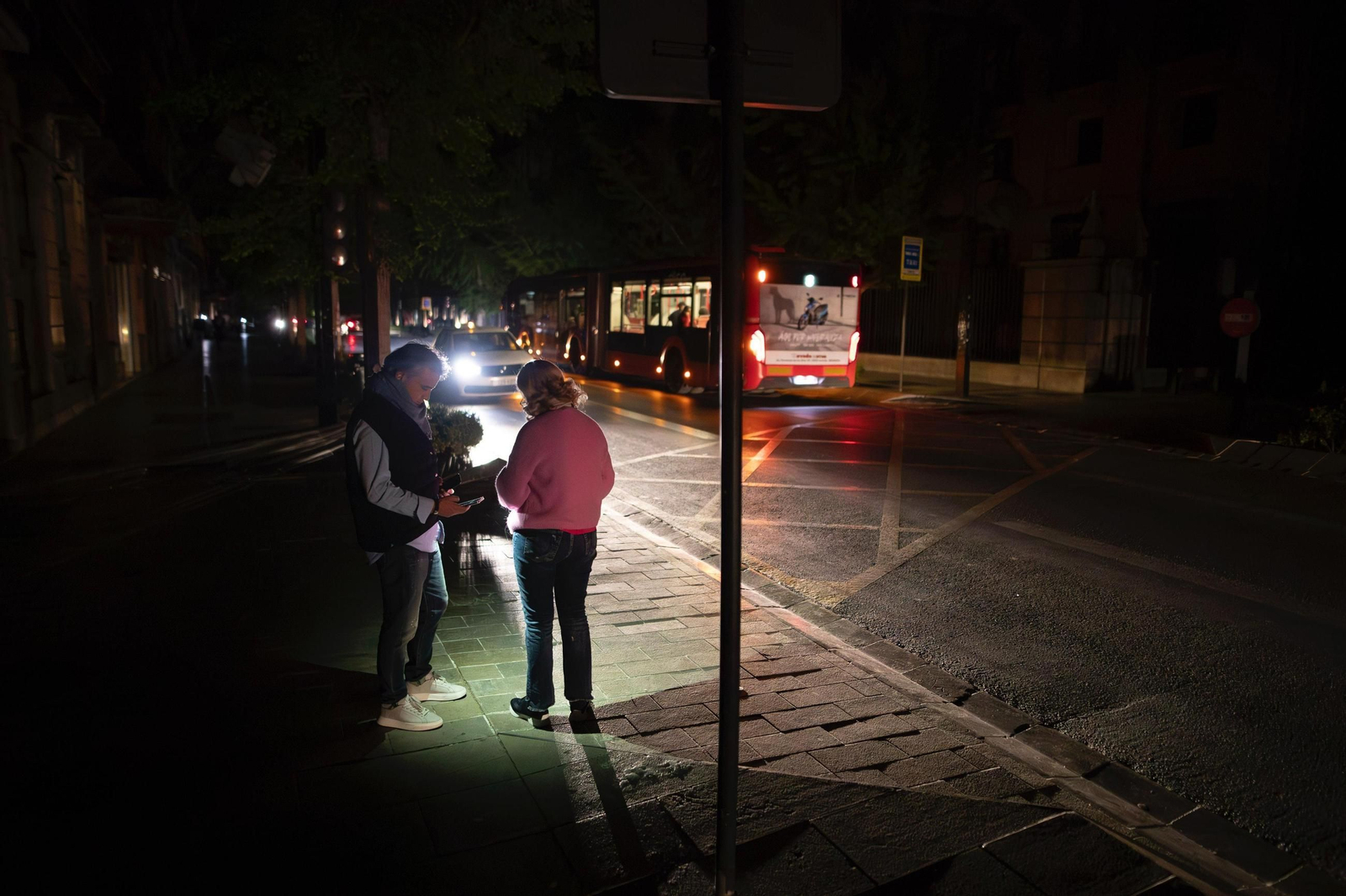 Apagón en Granada: las fotos de la noche más oscura