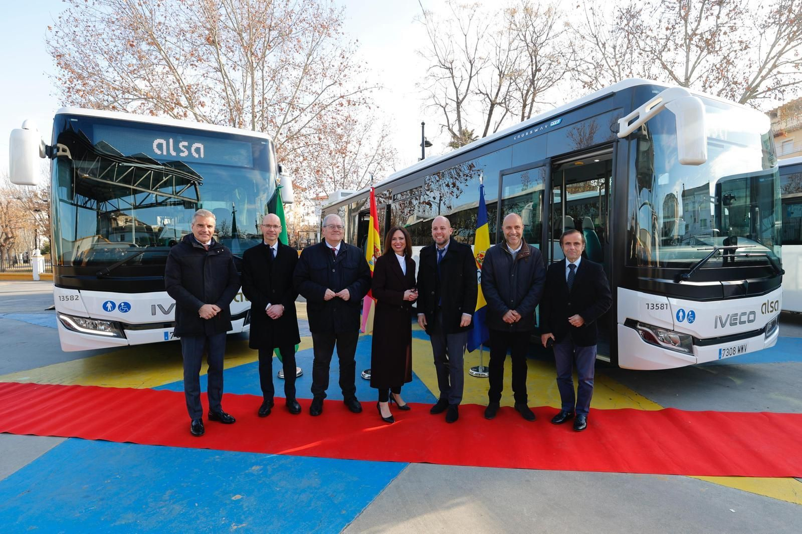 Presentación de buses para el Consorcio Metropolitano en Ogíjares.