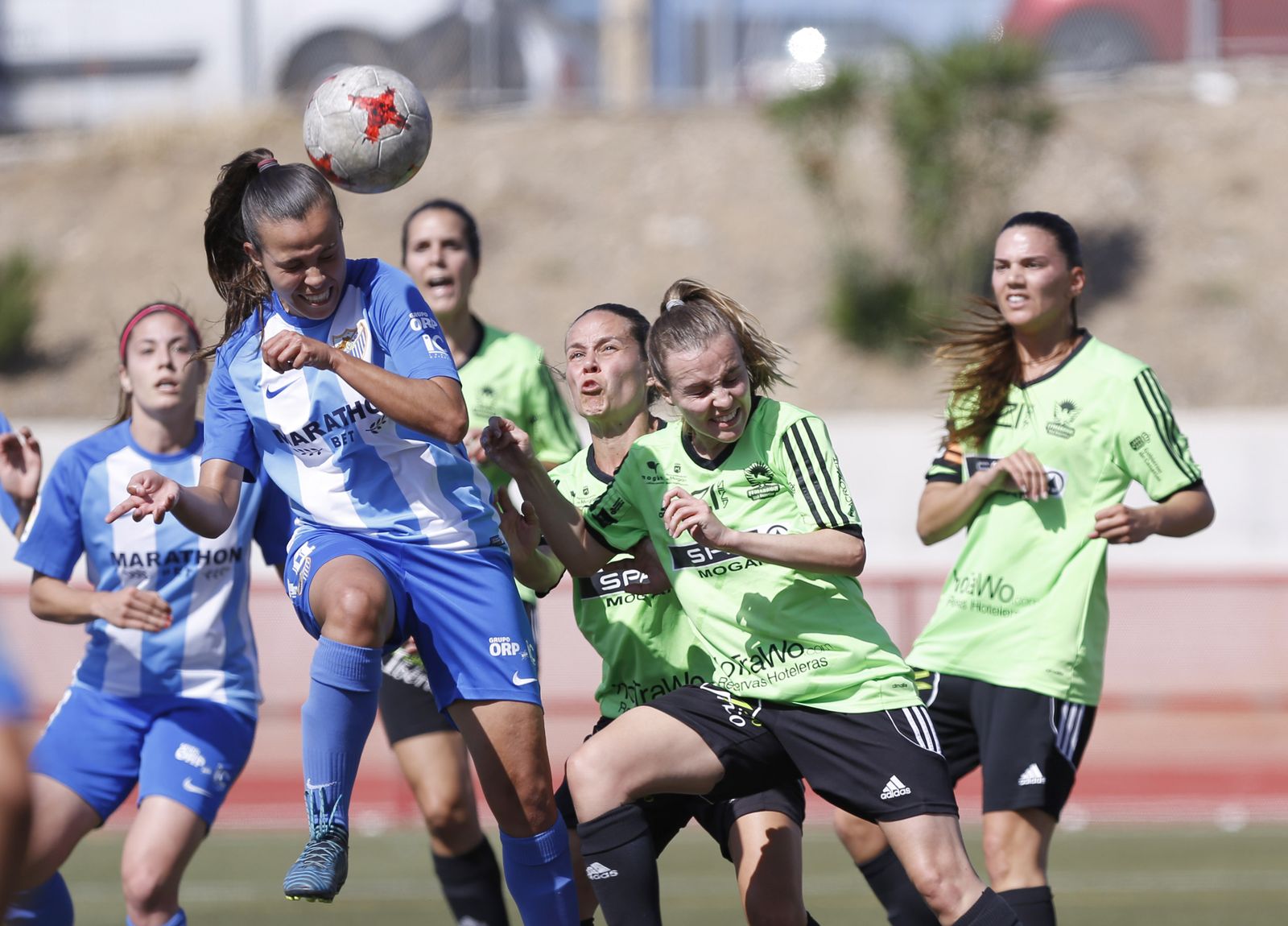 Una imagen del partido entre el Málaga y el Femarguín.