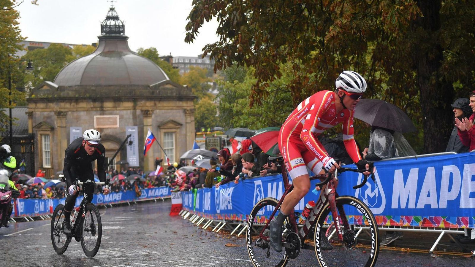 Mads Pedersen, en un momento del Mundial