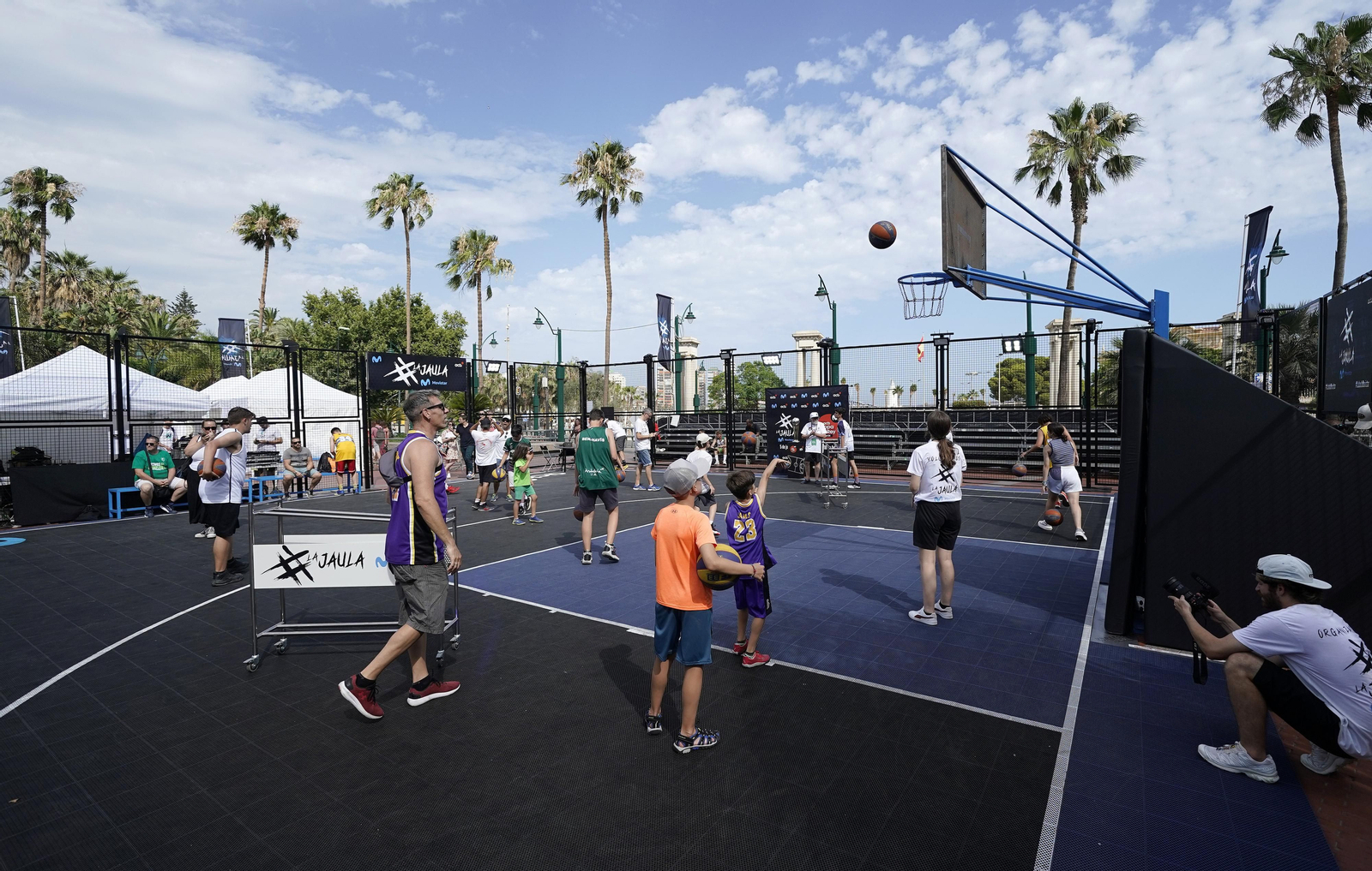 La Jaula Movistar promociona la Copa 2024 en Málaga