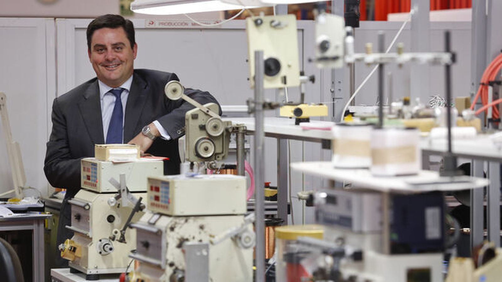 Ezequiel Navarro en la fábrica de Málaga, en una imagen de archivo.