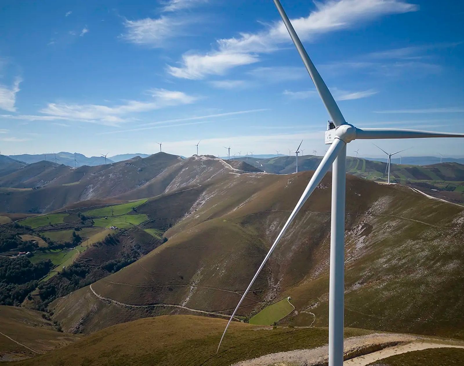 Imagen de un parque eólico de Verbund.