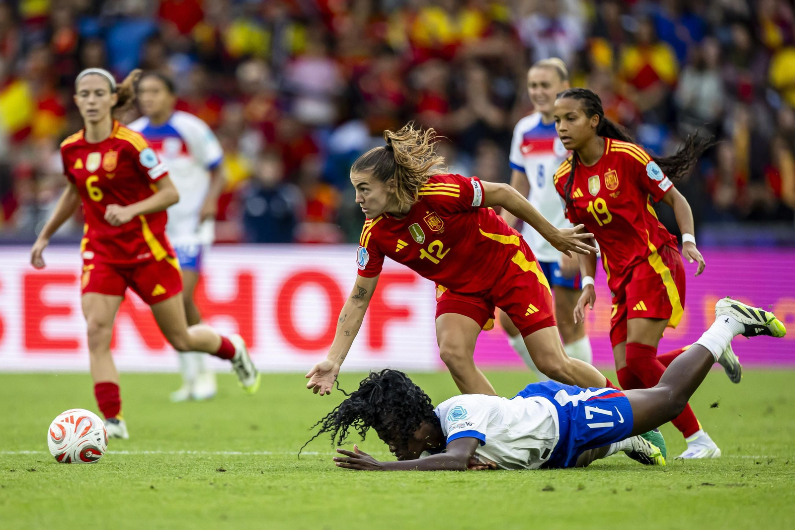 Las mejores imágenes de la final España - Inglaterra de la Eurocopa femenina