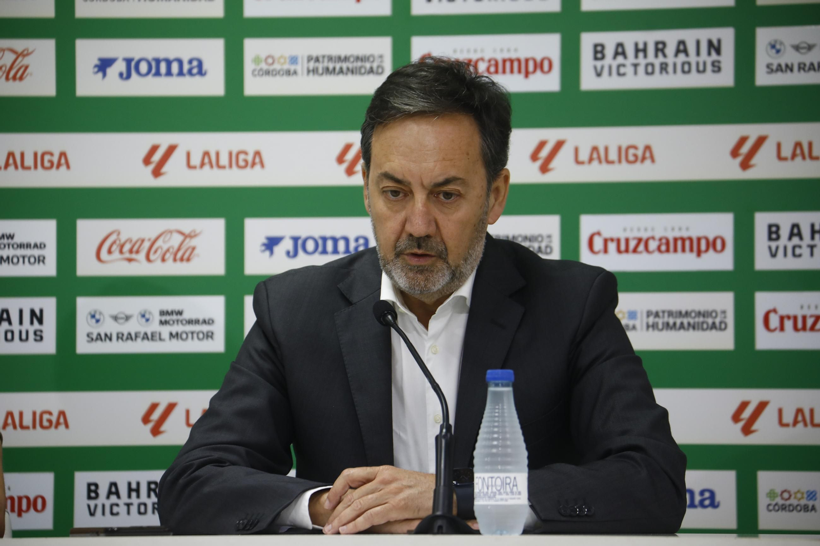 La presentación de la ampliación de contrato de Carlos Marín con el Córdoba CF, en imágenes