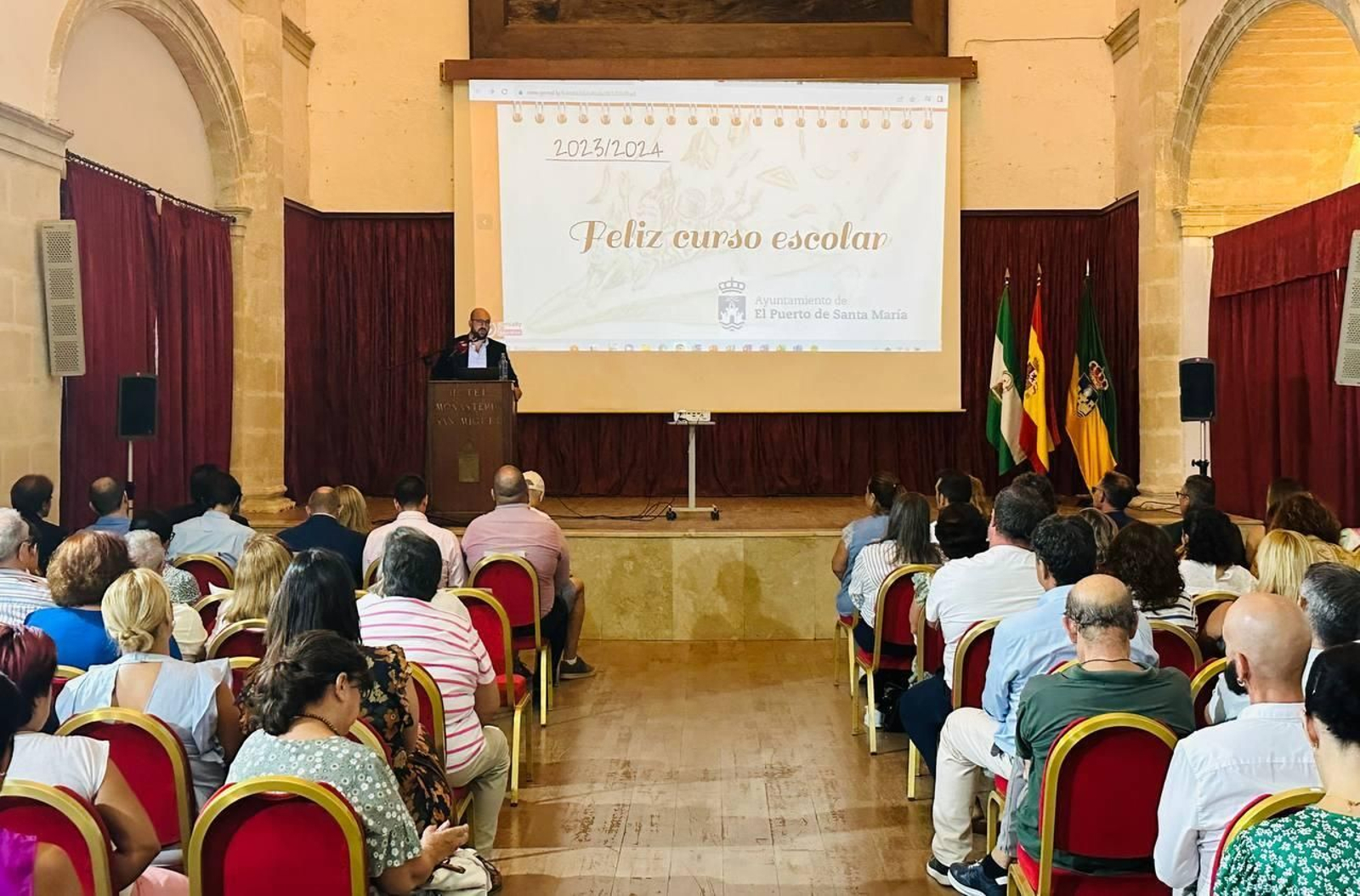 Una imagen del acto de inauguración del curso escolar.