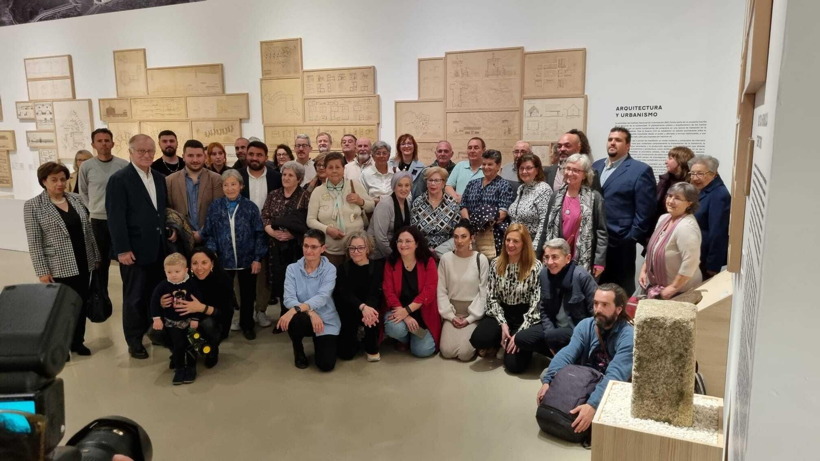 Un momento de la inauguración de la muestra 'Pueblos de colonización' en Madrid. Un momento de la inauguración de la muestra 'Pueblos de colonización' en Madrid.