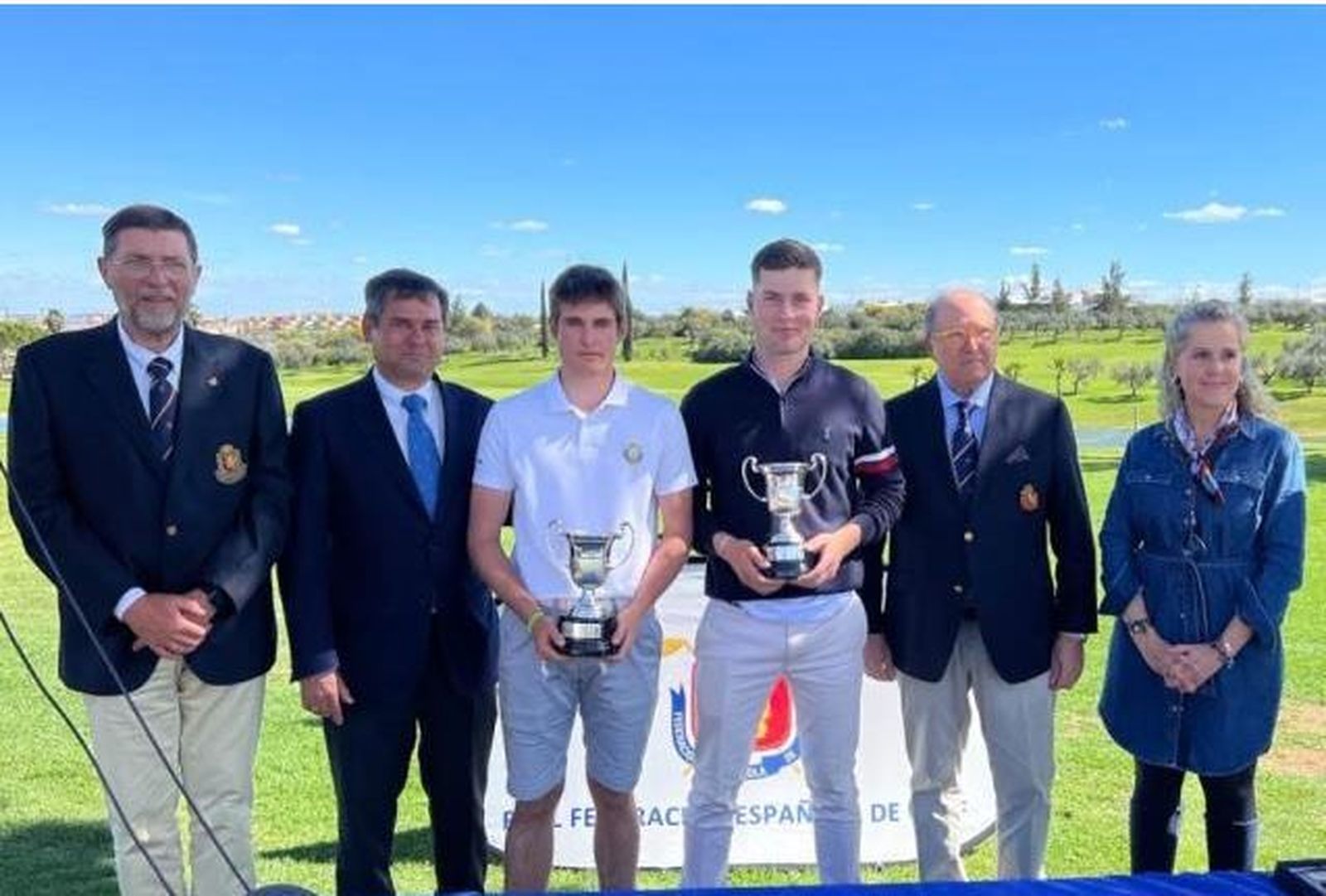 La entrega de trofeos del Campeonato de España sub-18