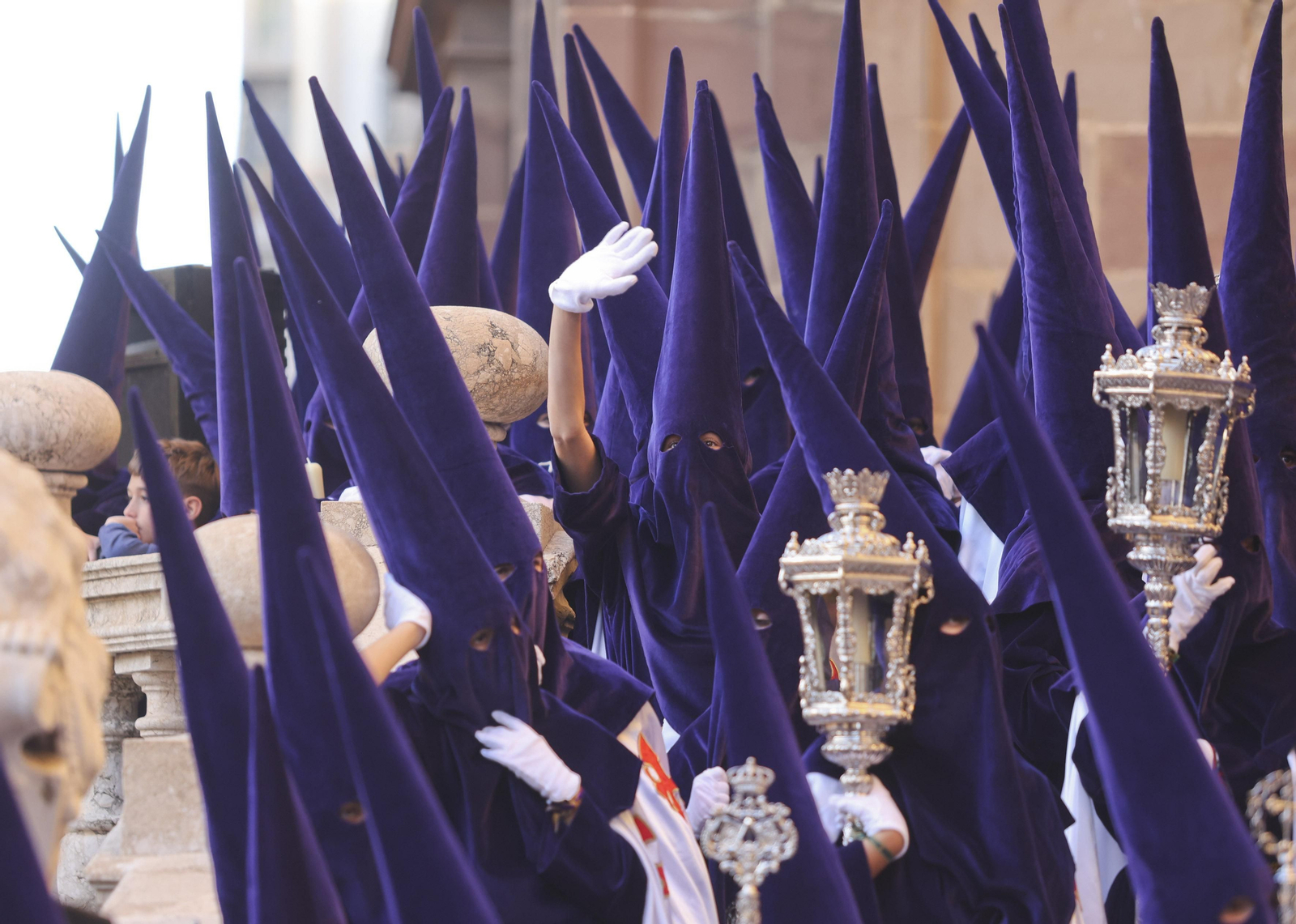 El Rico, en su procesión del Miércoles Santo en Málaga El Rico, en su procesión del Miércoles Santo en Málaga