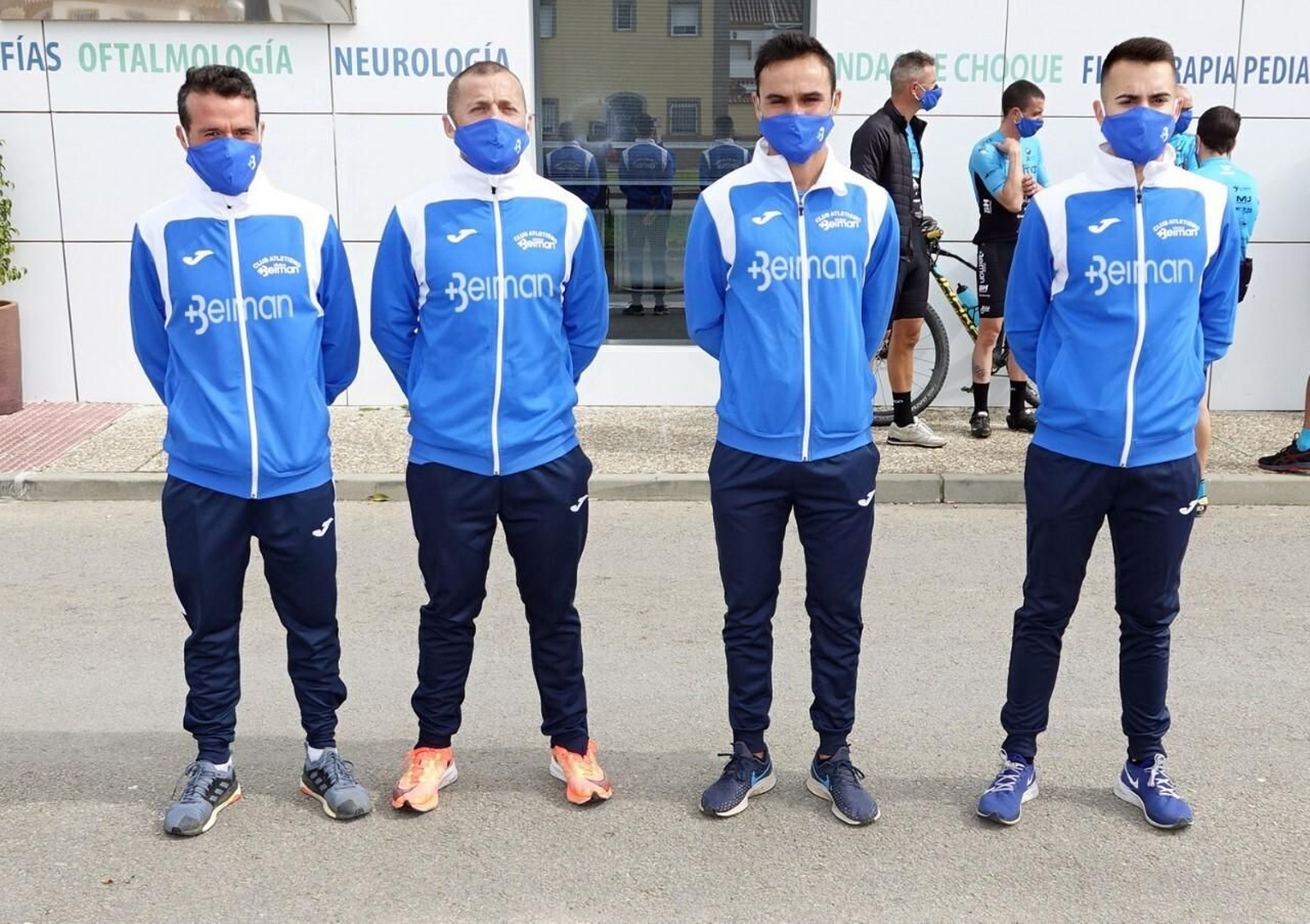 Representantes del CA Beiman en el Campeonato de España Máster de campo a través.