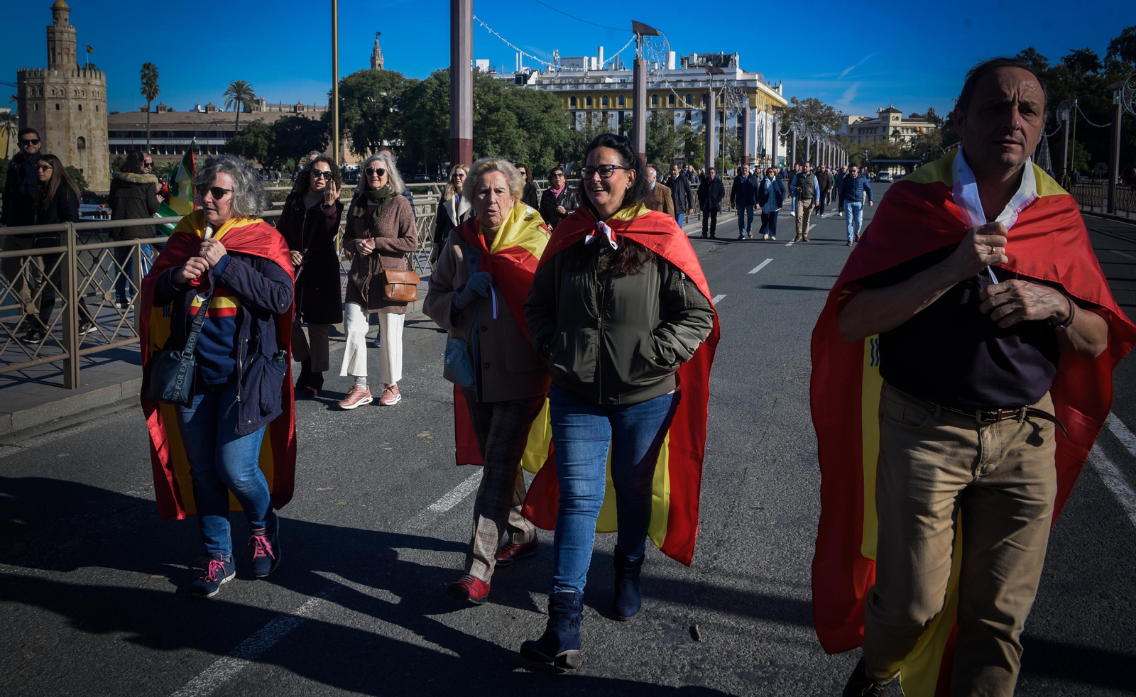 Concentración en Sevilla contra la amnistía y en defensa de Andalucía