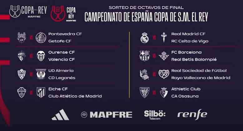 Sorteo de octavos de final de la Copa del Rey en directo: así quedan ...