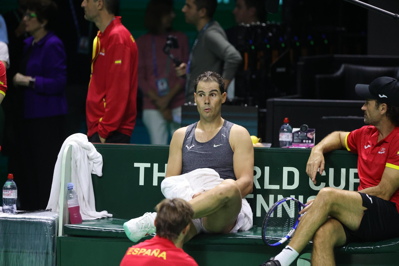 Rafa Nadal se machaca en el Carpena