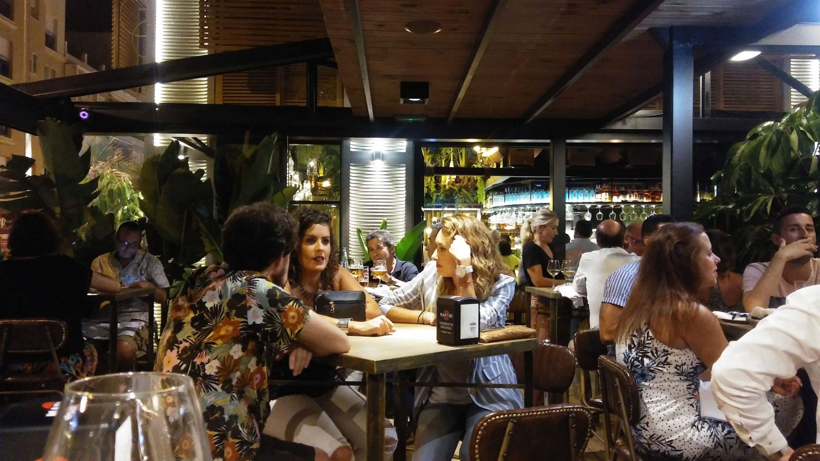 La terraza del restaurante Musalima, en el Paseo Marítimo.