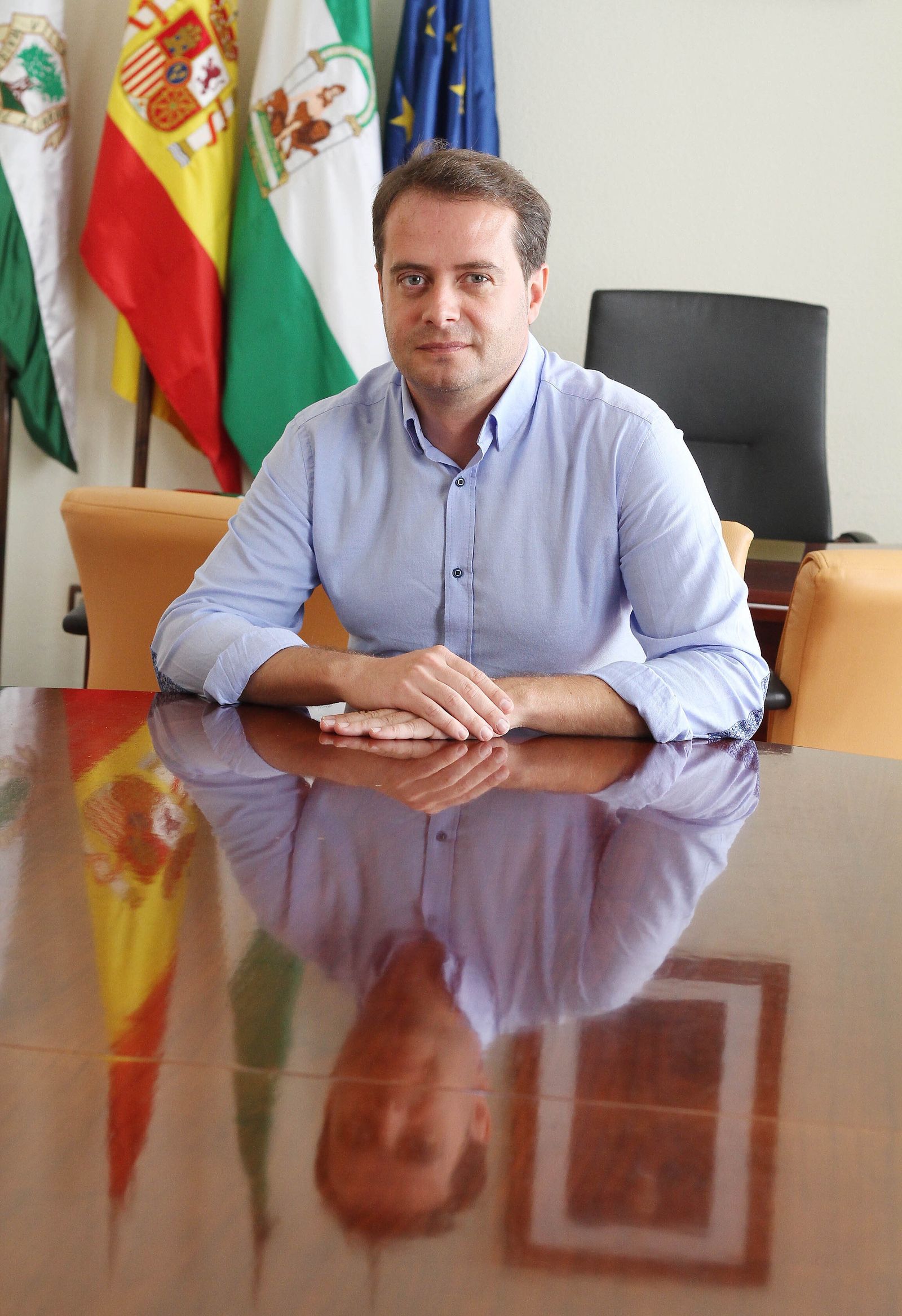Antonio Conde tras las elecciones de 2019 en las que revalidó la Alcaldía de Mairena del Aljarafe