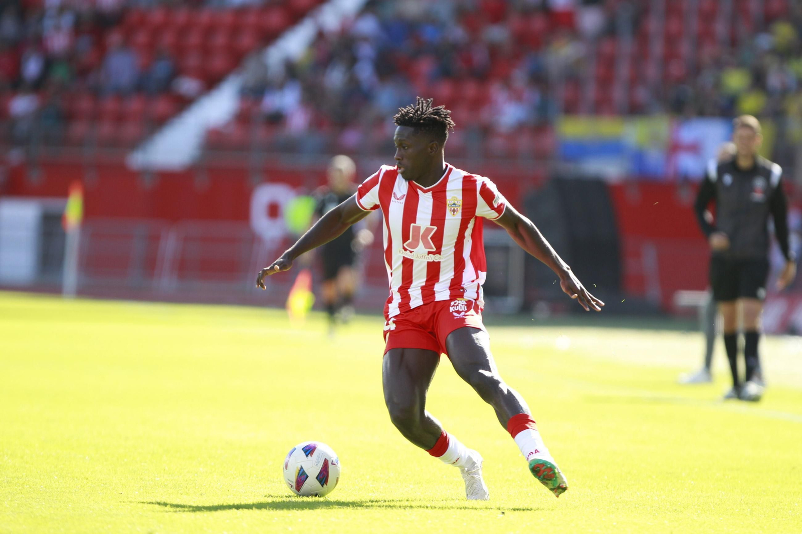 Marciano Sanca en un encuentro con la UD Almería.