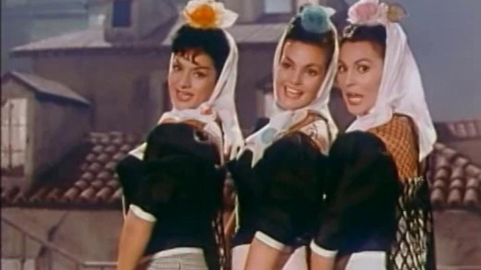 Lola Flores, Carmen Sevilla y Paquita Rico.