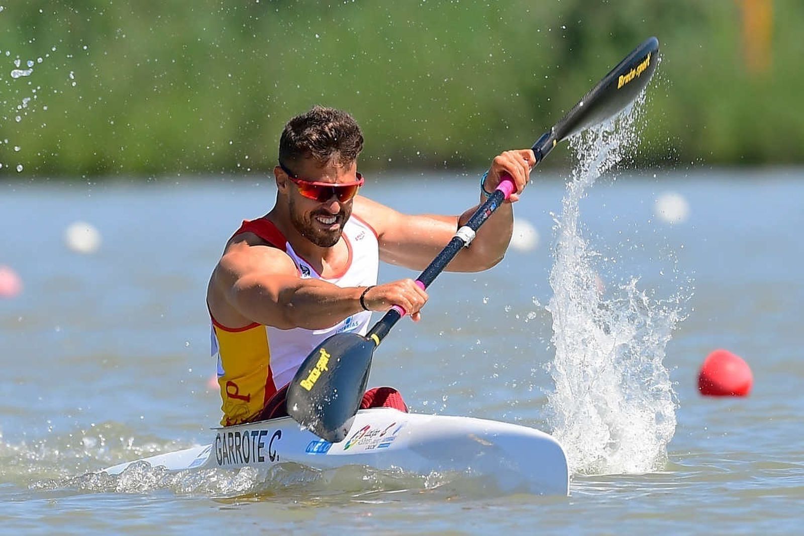 Garrote, durante la carrera.