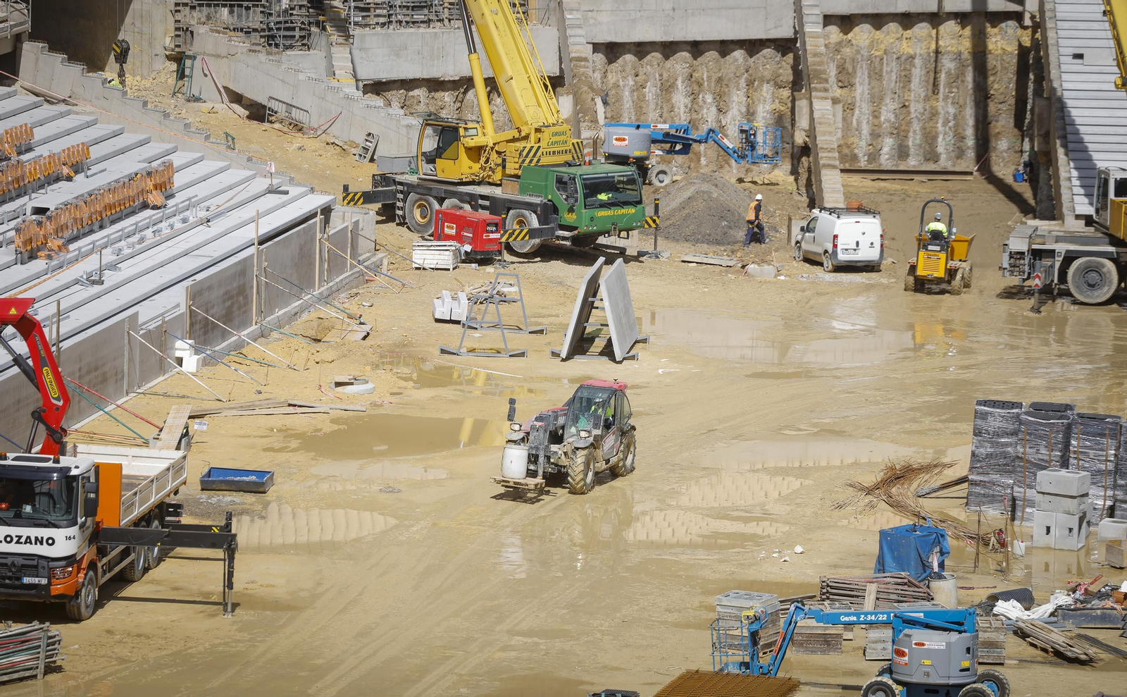 Las obras del Estadio de la Cartuja, todas las fotos