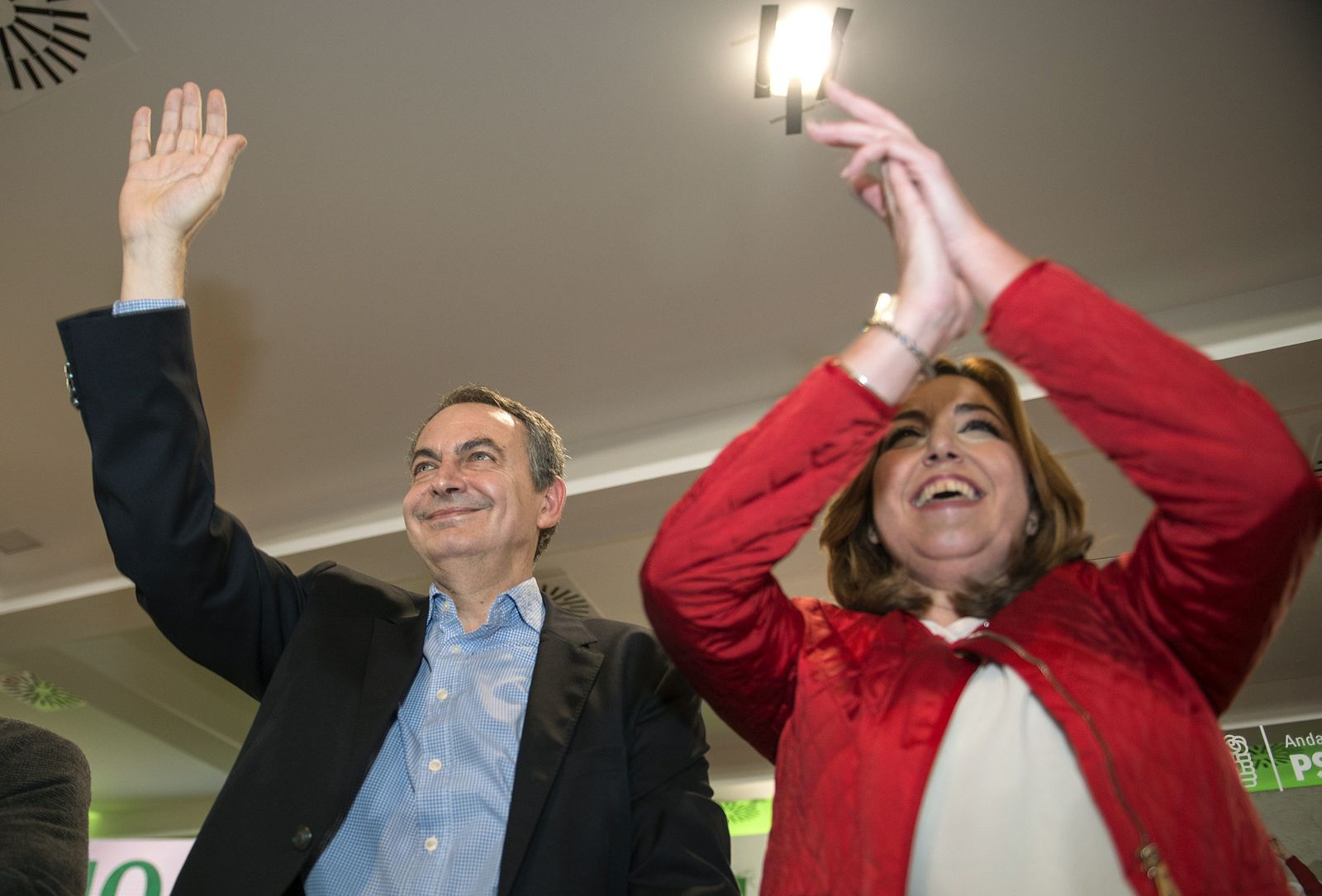 Susana Díaz y Zapatero, juntos en Jaén