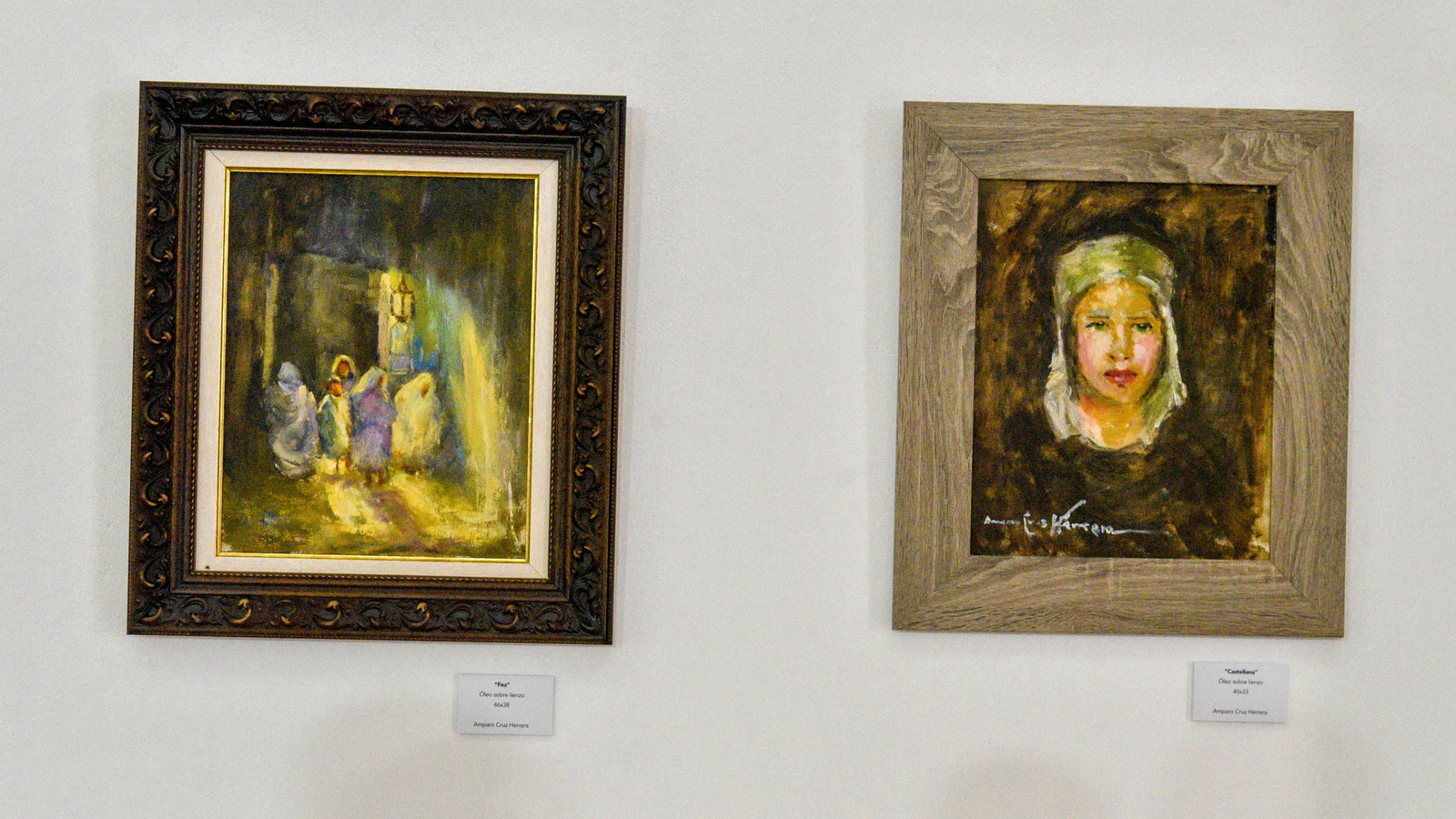 Las fotos del taller y la exposición de José Cruz Herrera y su hija Amparo en san Roque