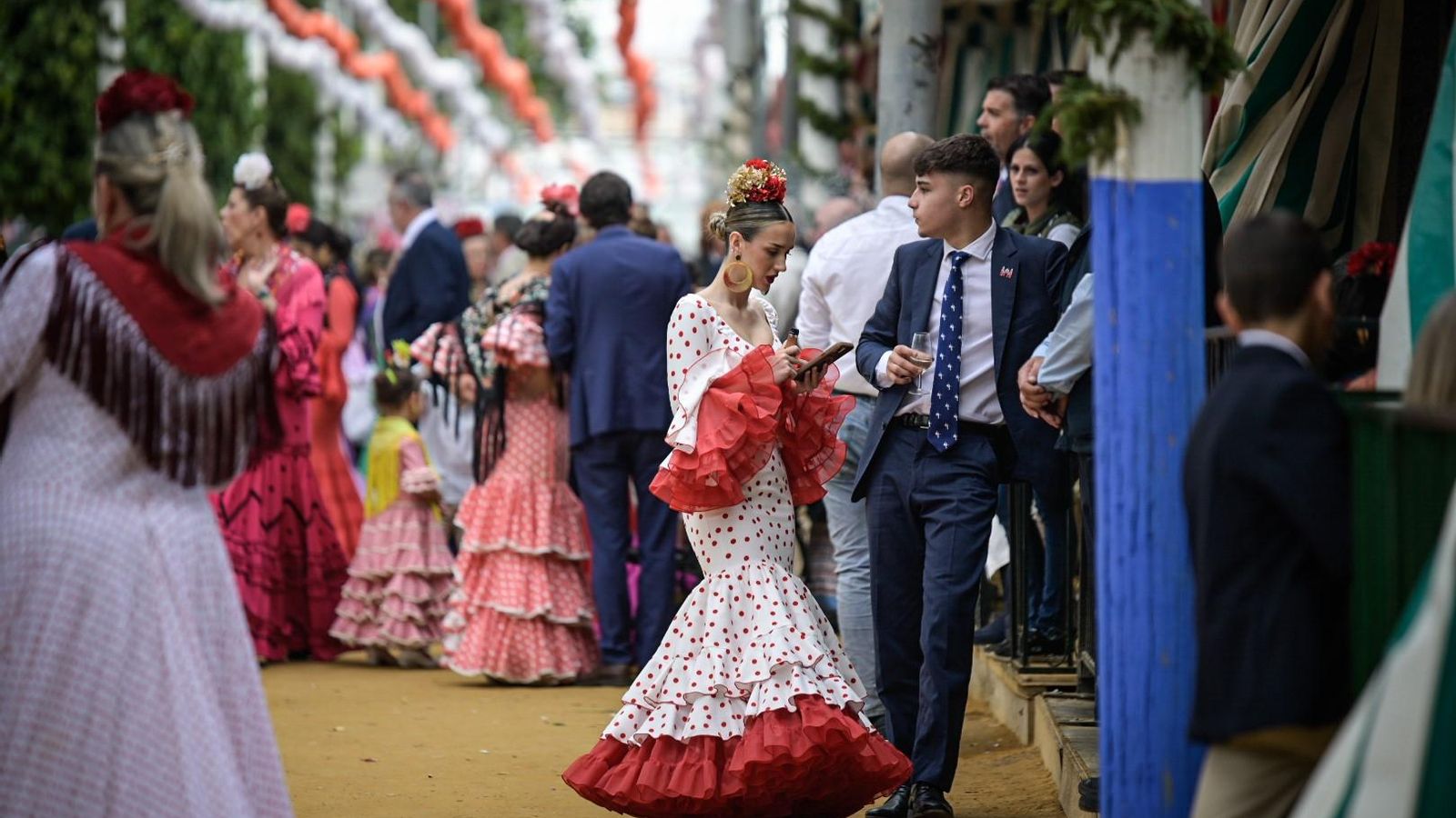 Las calles del real no se llenaron de masas como en días pasados.