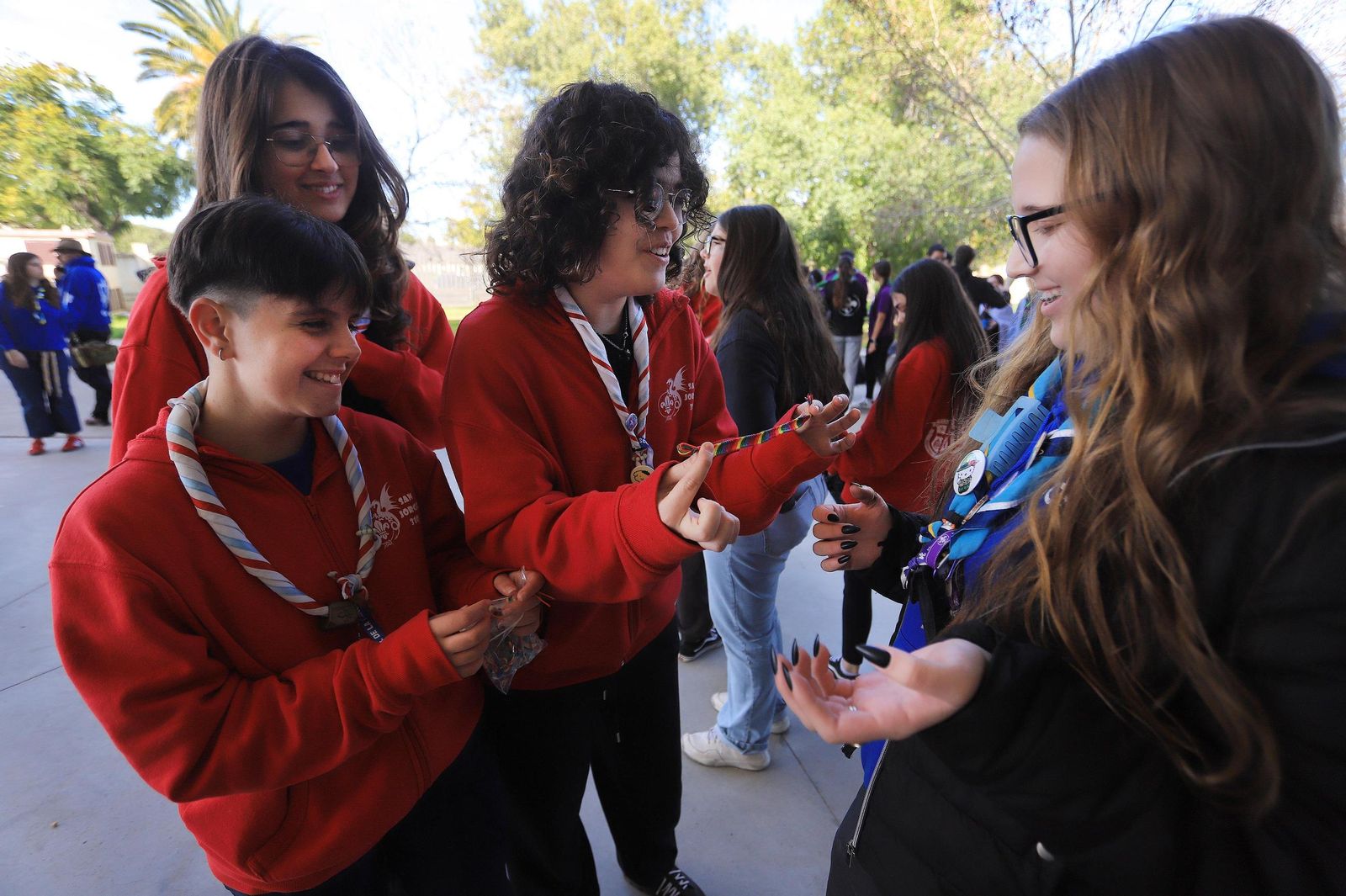 Imágenes de la reunión de scauts de la provincia en el Palacio de Deportes de Jerez