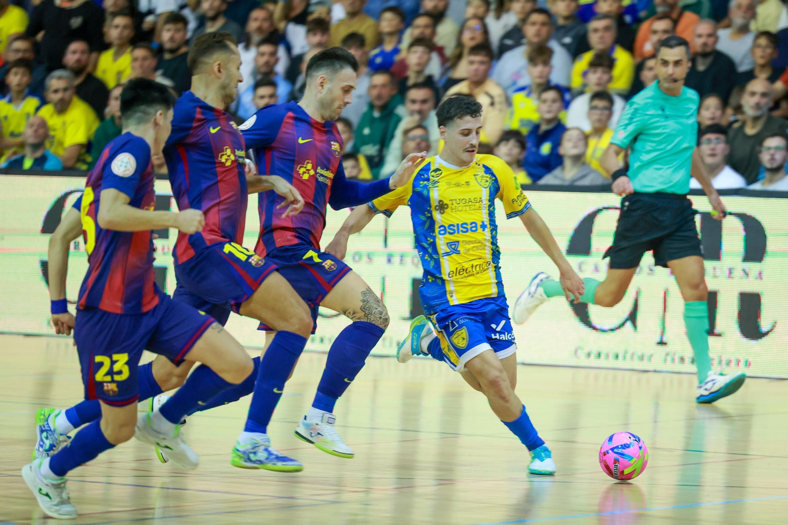 Las imágenes del CD Virgili Cádiz-FC Barcelona de Copa del Rey de fútbol sala