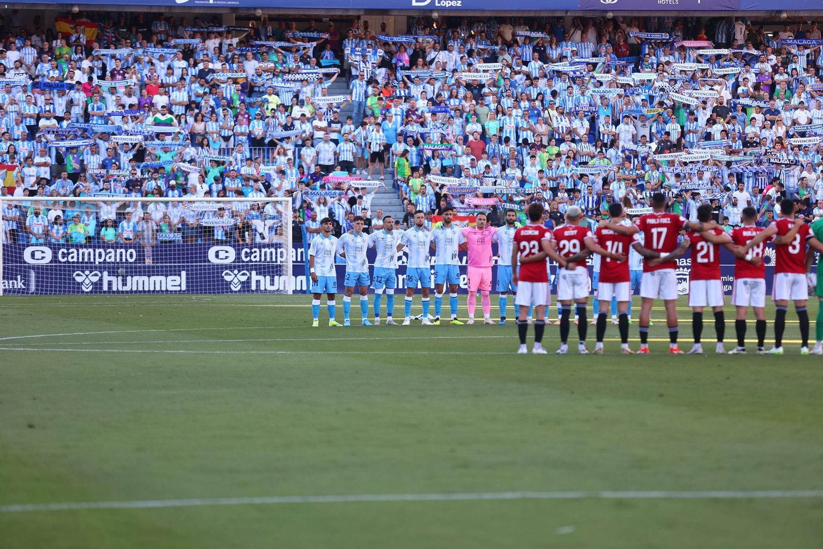 La ida de la final entre Málaga CF y Nàstic, en fotos