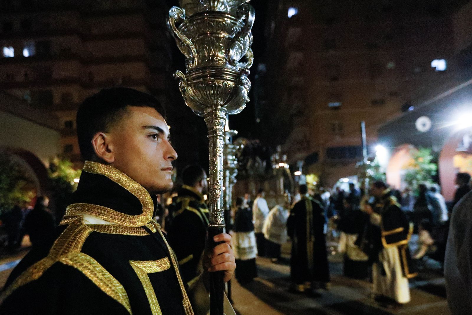 La procesión de La Caridad de Almería, en imágenes