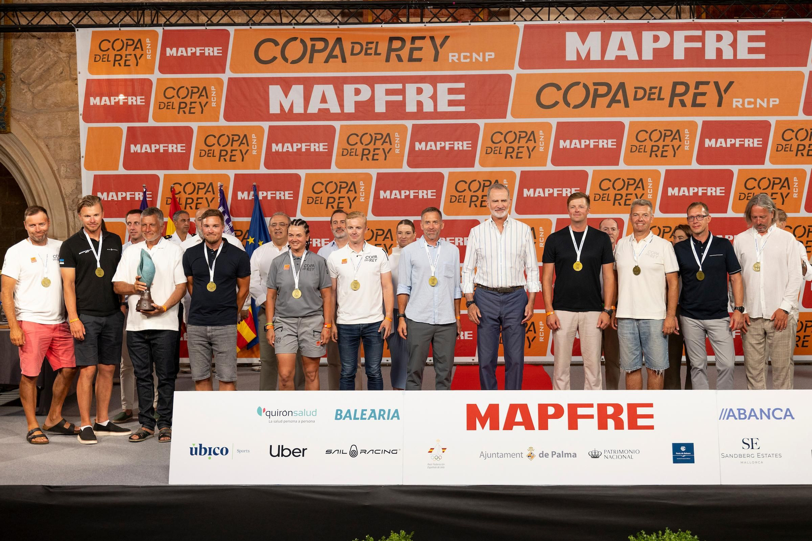 Las fotos de la entrega de premios de la Copa del Rey Mapfre de vela