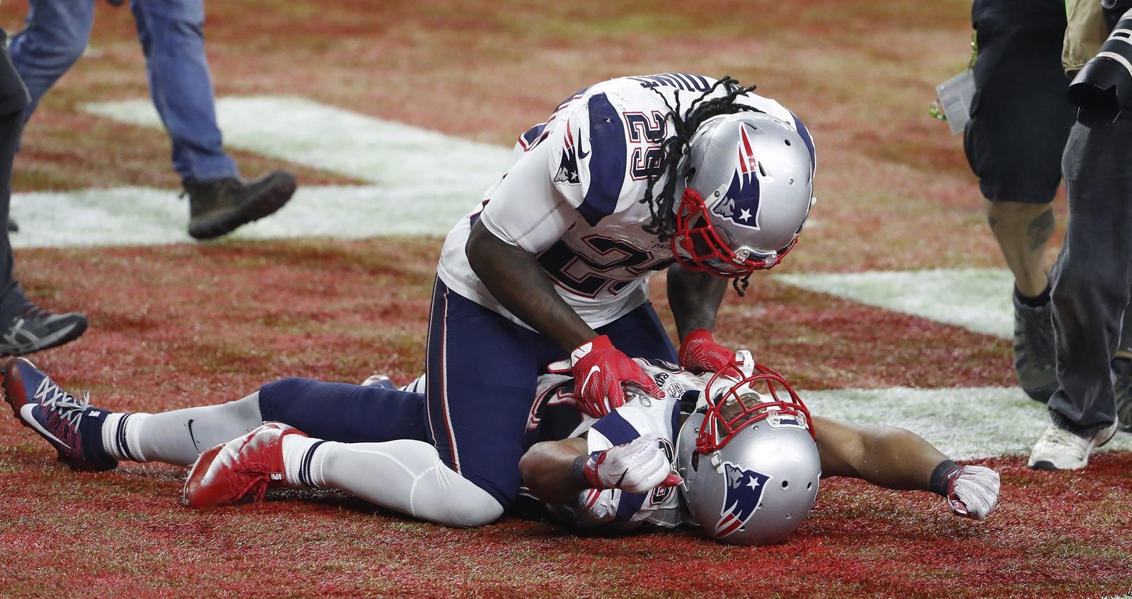 La final de la Super Bowl entre los Patriots y los Falcons