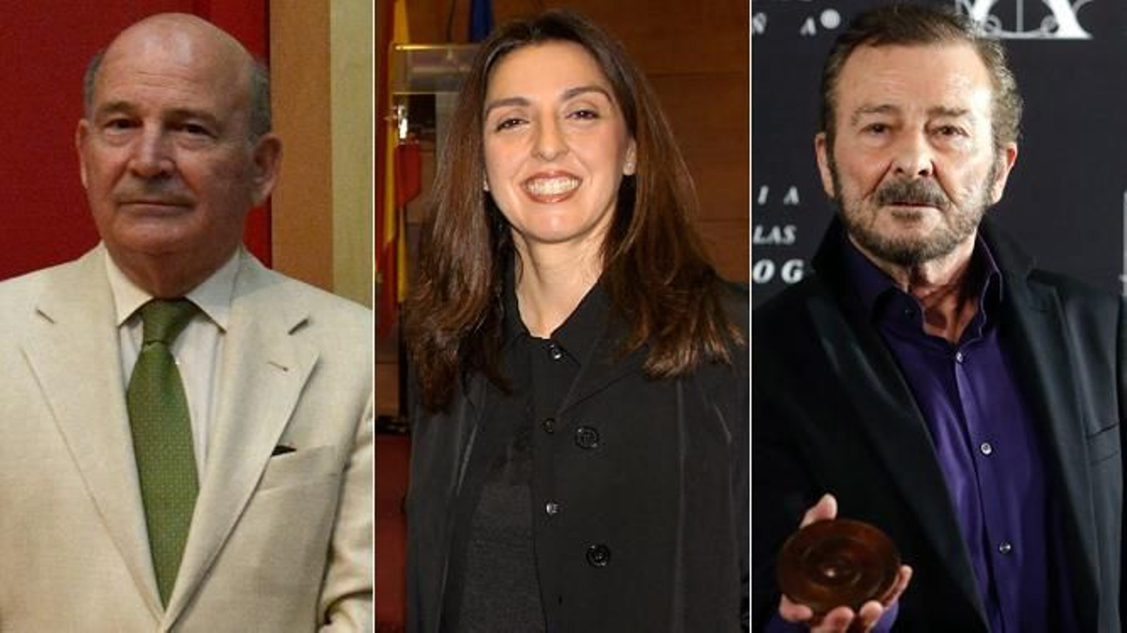 Julio Cuesta, Pilar Manchón y Juan Diego.