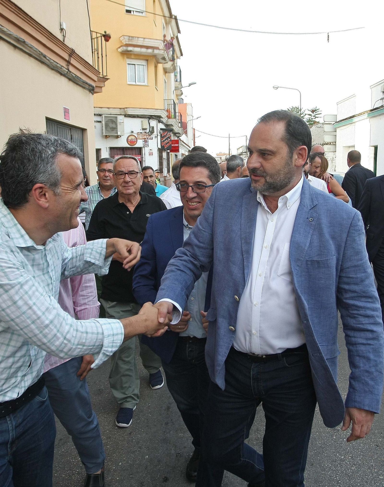 El ministro de Fomento, José Luis Ábalos, ayer en La Línea.