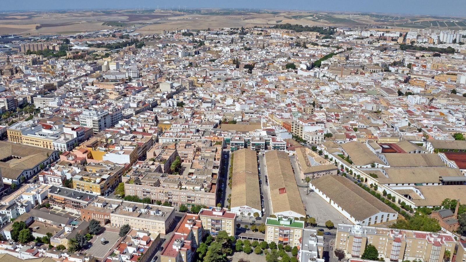 Vista aérea de Jerez.